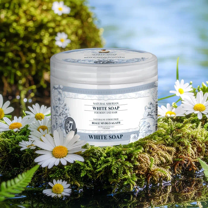 Białe mydło do ciała i włosów, 500ml