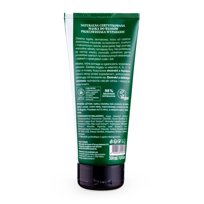 Maska Przeciw Wypadaniu Włosów, 200 ml