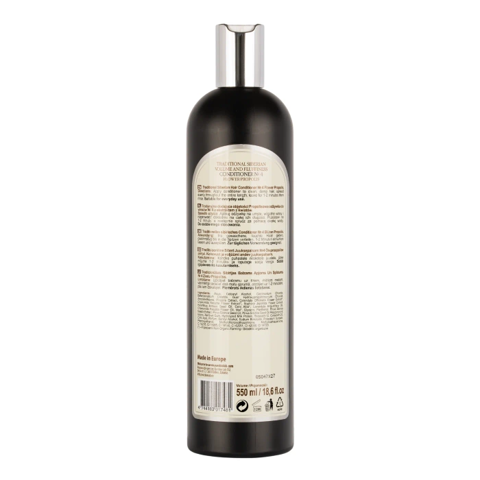 Syberyjski balsam Nr4 na kwiatowym propolisie dla objętości i blasku, 550 ml